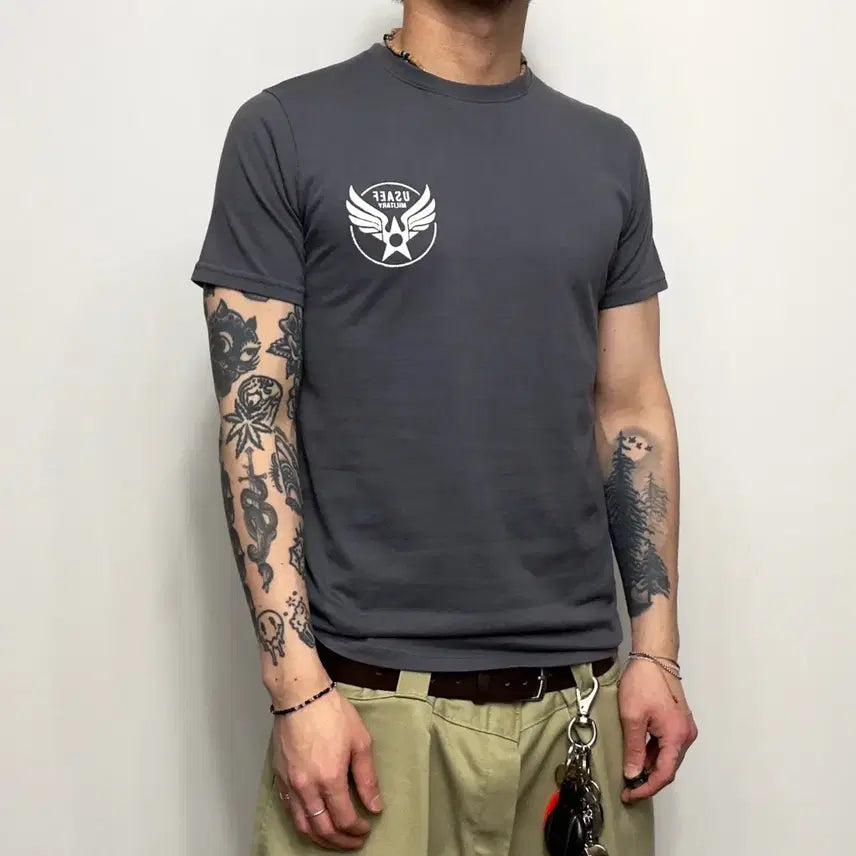 [BUNJANG] T Graphics US Military Printing T-Shirt / T graphics 미군 밀리터리 프린팅 반팔티