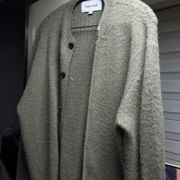 [BUNJANG] Tonywack Alpaca Mohair Cardigan Sage Green XL / 토니웩 알파카 모헤어 가디건 세이지 그린 xl