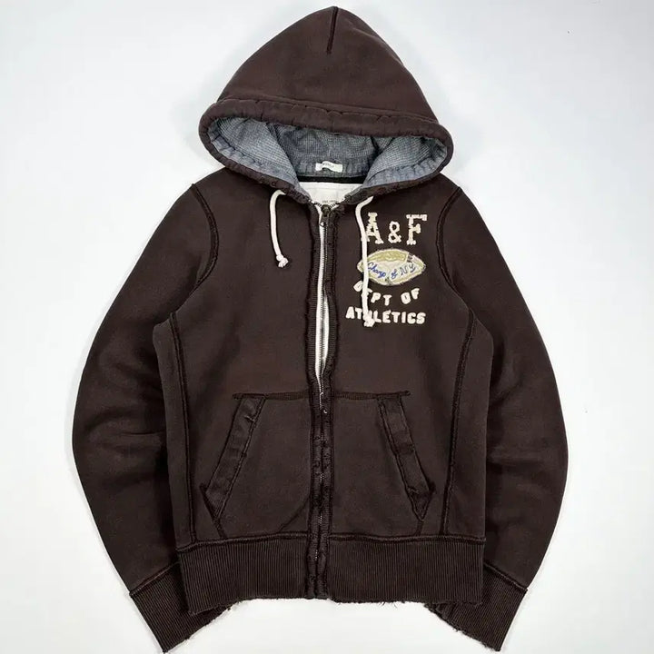 [SOLD OUT] (S) 아베크롬비 오리지널 y2k 데미지 후드집업 브라운