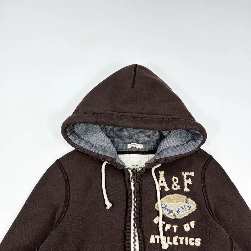 [SOLD OUT] (S) 아베크롬비 오리지널 y2k 데미지 후드집업 브라운