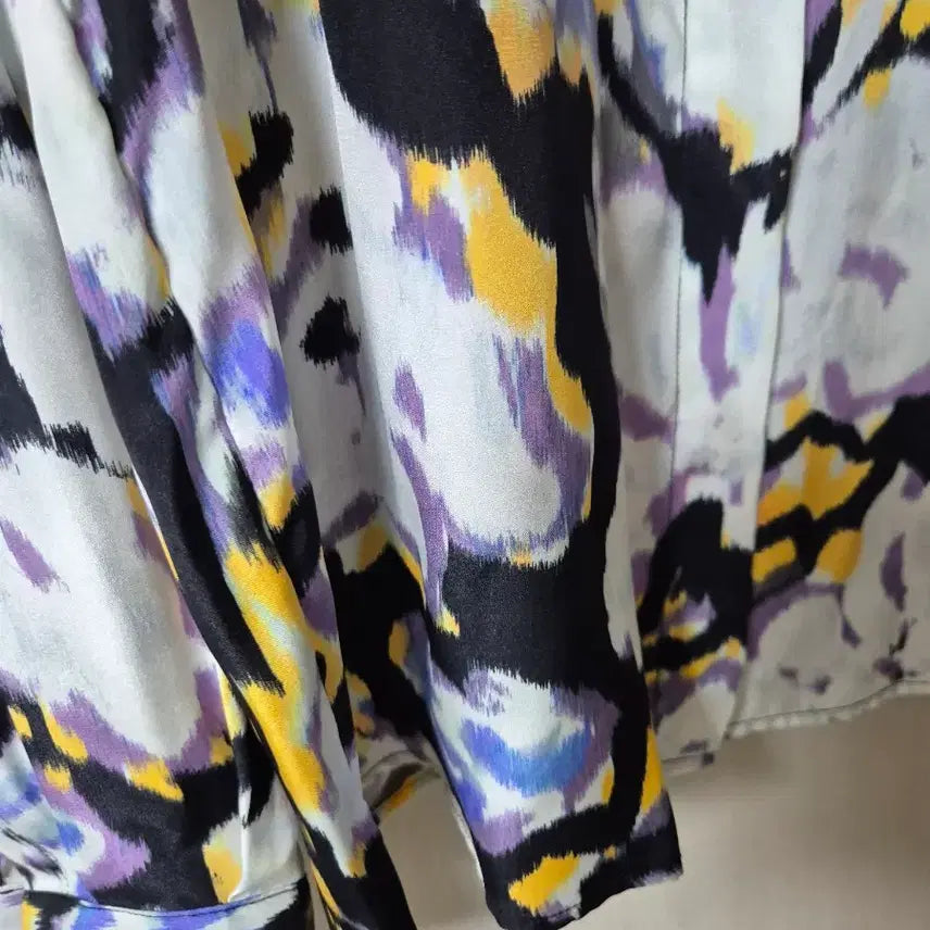 [BUNJANG] MSGM Silk 100% Patterned Silk Blouse / MSGM 실크 블라우스 실크100 패턴 셔츠블라우스