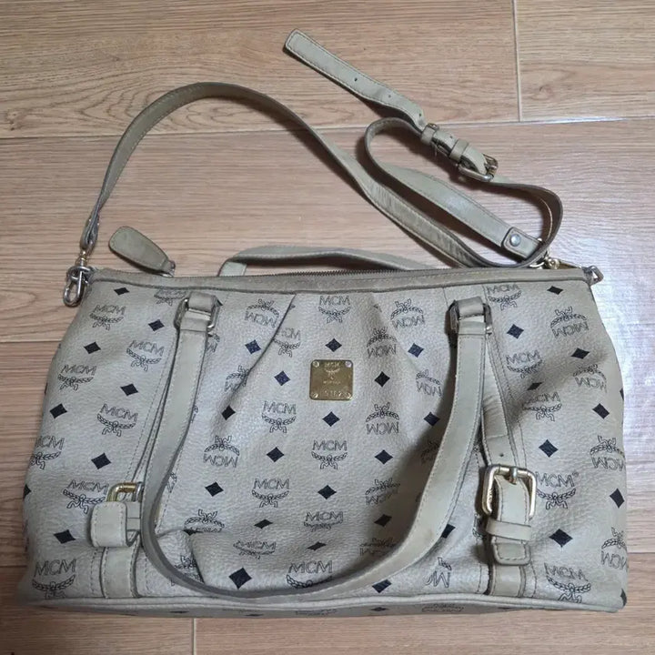 [BUNJANG] MCM Logo Print Shoulder Bag/Tote Bag / MCM 로고 프린트 숄더백 겸 토트백