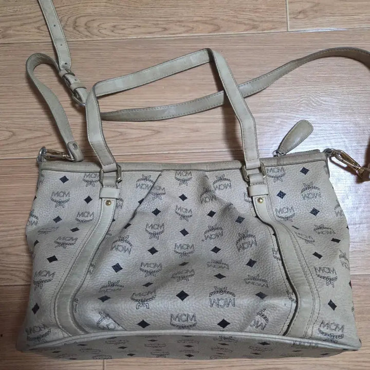[BUNJANG] MCM Logo Print Shoulder Bag/Tote Bag / MCM 로고 프린트 숄더백 겸 토트백