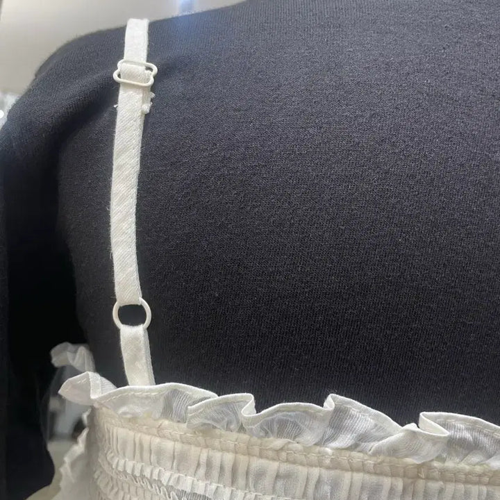 [BUNJANG] Ivory Frill Bustier / 아이보리 프릴 뷔스티에