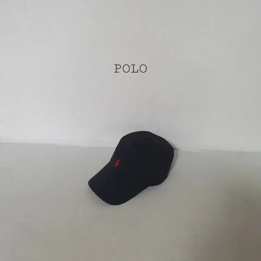 [BUNJANG] Polo Ralph Lauren Black Pony Embroidery Ball Cap Hat / No.26042712 큐알 폴로 랄프로렌 블랙 볼캡 모자