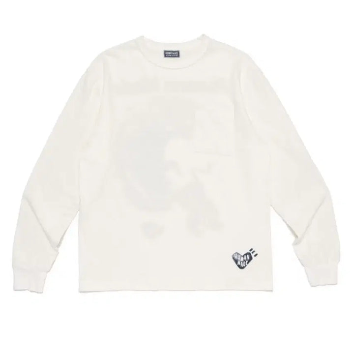 [BUNJANG] Human Made Graphic Long Sleeve Shirt White / [XXL]휴먼메이드 그래픽 롱슬리브 화이트