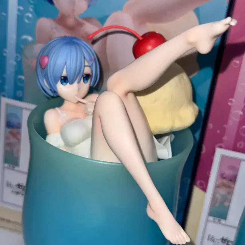 [BUNJANG] Re:Zero Rem &amp; Ram Cream Soda Bishoujo Figure / 리제로 렘 람 크림소다 미소녀 피규어