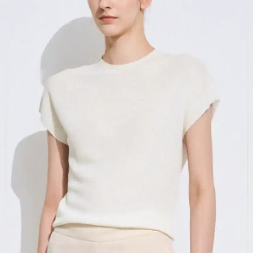 [BUNJANG] TIME (by Hanseam) Lambswool Knit Top - Ivory, Size 95 / 한섬 타임 램스 울 슬리브 니트 탑