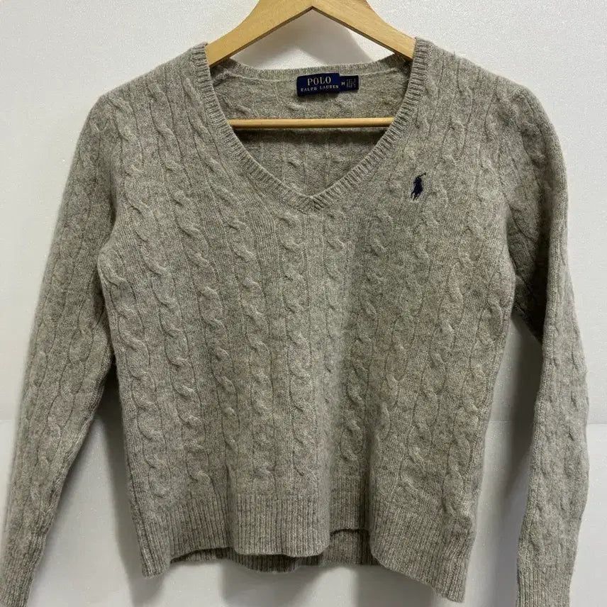 [BUNJANG] Polo Ralph Lauren Cable Knit Sweater (Size M) / 폴로 랄프로렌 케이블 니트 M사이즈