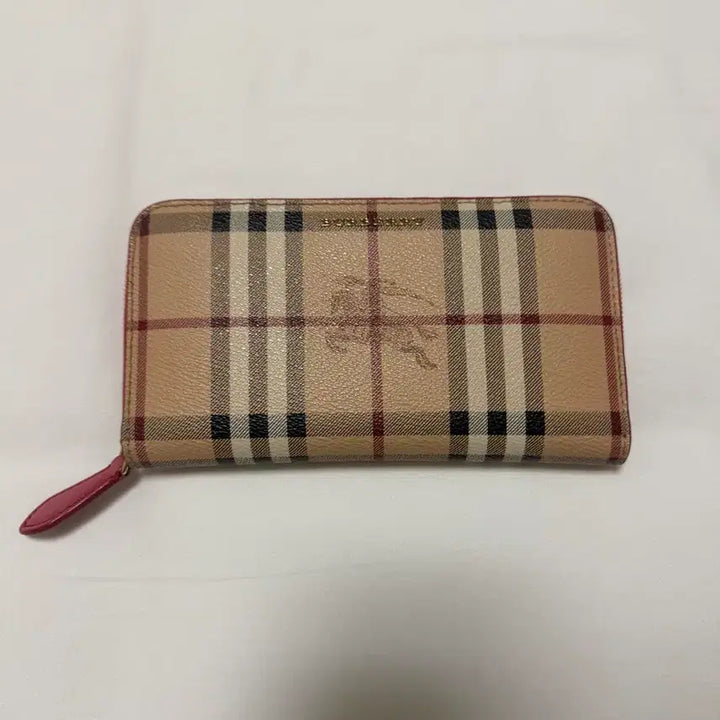 [BUNJANG] Burberry Haymarket Check Elmore Long Wallet / 버버리헤이마켓체크엘모어장지갑