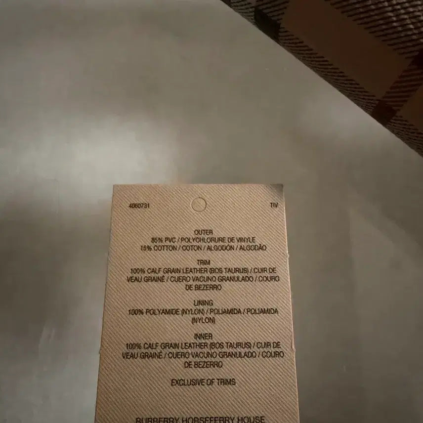 [BUNJANG] Burberry Haymarket Check Elmore Long Wallet / 버버리헤이마켓체크엘모어장지갑