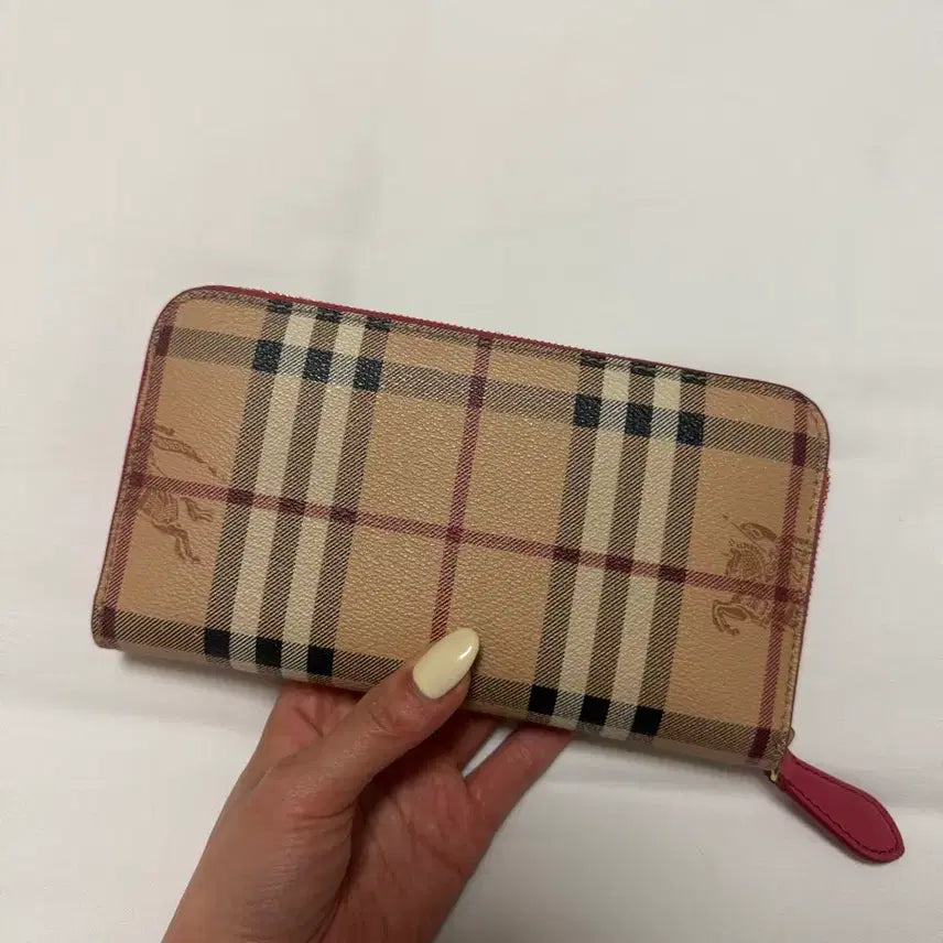 [BUNJANG] Burberry Haymarket Check Elmore Long Wallet / 버버리헤이마켓체크엘모어장지갑