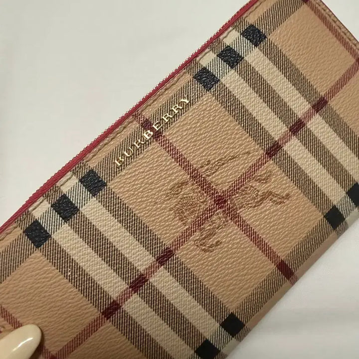 [BUNJANG] Burberry Haymarket Check Elmore Long Wallet / 버버리헤이마켓체크엘모어장지갑