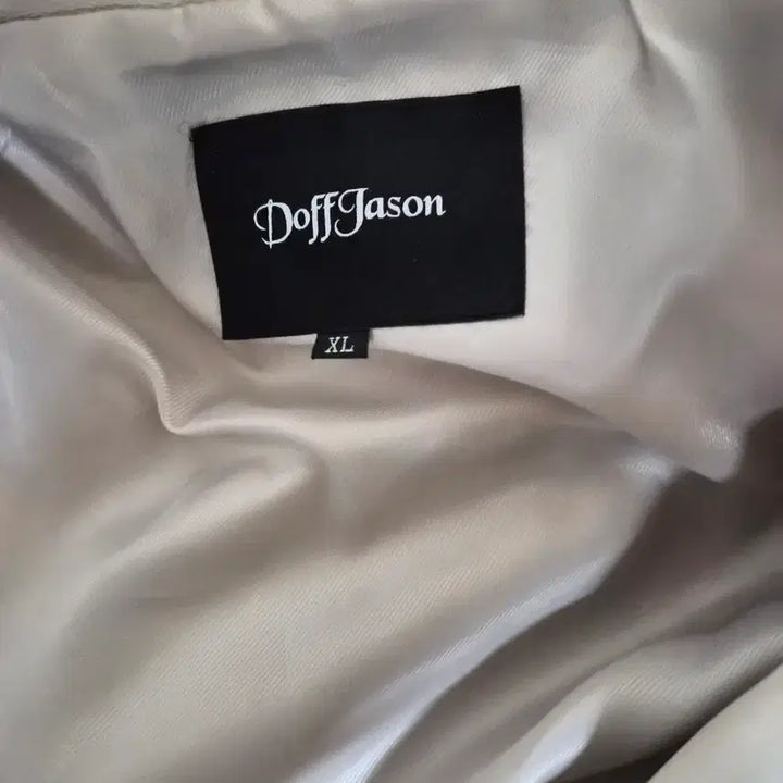 [BUNJANG] DoffJason Ivory Leather Rider Jacket / DoffJason 아이보리 라이더 가죽 자켓