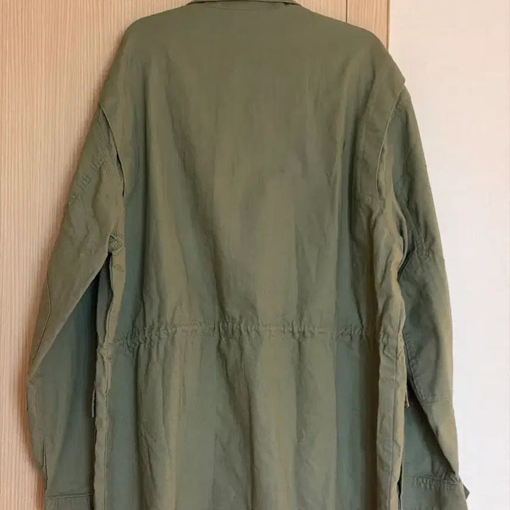 [BUNJANG] TBJ Linen Blended Military Field Jacket Khaki Size 105 / TBJ 밀리터리 필드 자켓 (105 사이즈)