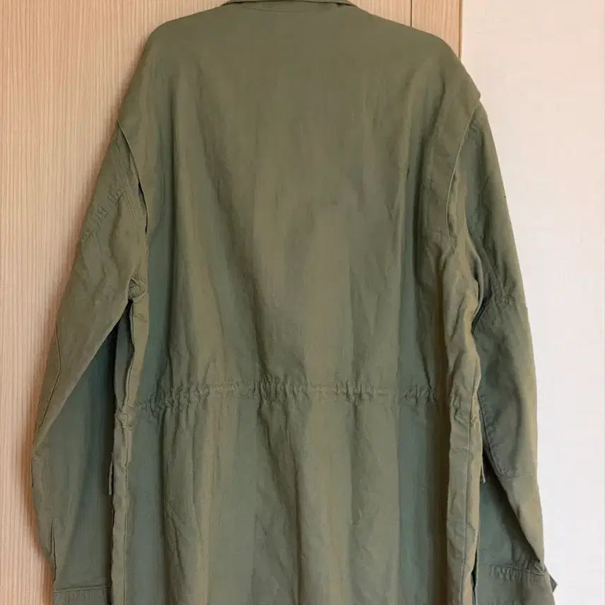 [BUNJANG] TBJ Linen Blended Military Field Jacket Khaki Size 105 / TBJ 밀리터리 필드 자켓 (105 사이즈)