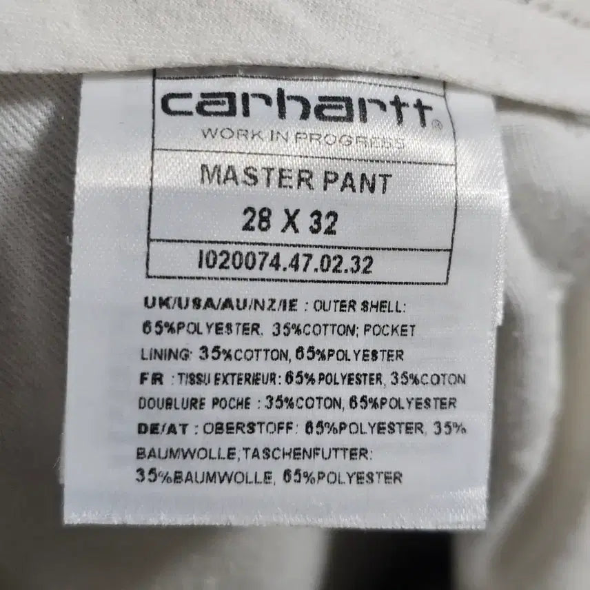 [BUNJANG] Carhartt WIP Master Pant Black Trousers / [28x32] 칼하트 WIP 마스터 팬츠 블랙 (Master Pant)