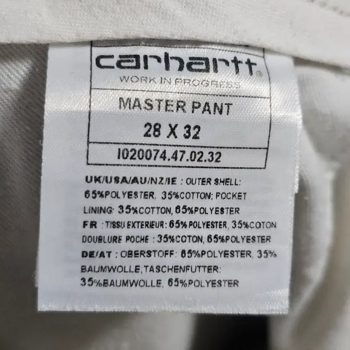 [BUNJANG] Carhartt WIP Master Pant Black Trousers / [28x32] 칼하트 WIP 마스터 팬츠 블랙 (Master Pant)