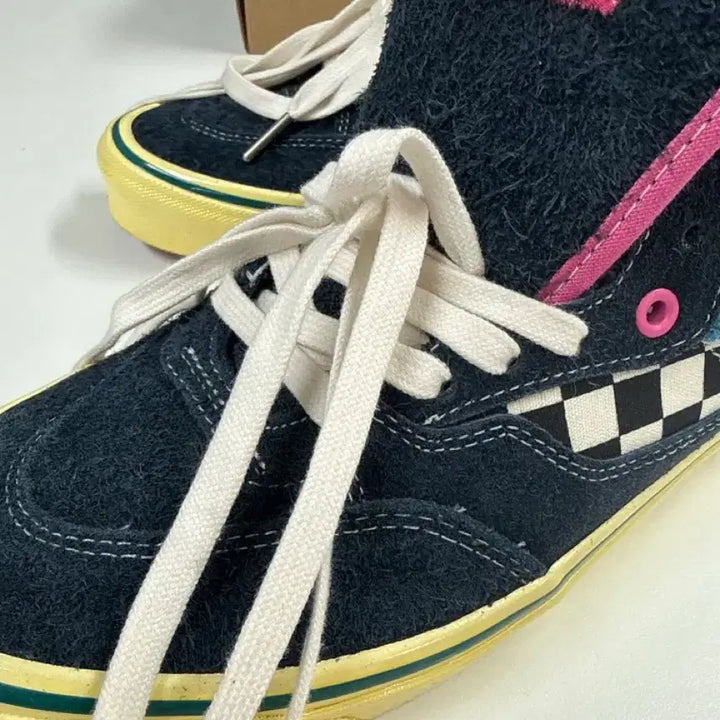 [BUNJANG] Vans Half Cab Black Yellow Checkerboard Sneakers / 반스 하프캡 블랙 옐로우 체커보드 스니커즈