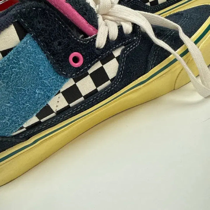 [BUNJANG] Vans Half Cab Black Yellow Checkerboard Sneakers / 반스 하프캡 블랙 옐로우 체커보드 스니커즈