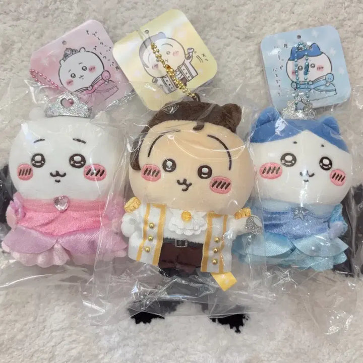 [BUNJANG] Chiikawa Usagi 3-Piece Set (Chiikawa, Hachiware, Usagi) / 치이카와 공주 왕자 우사기 3종 (치이카와,하치와레,우사기)
