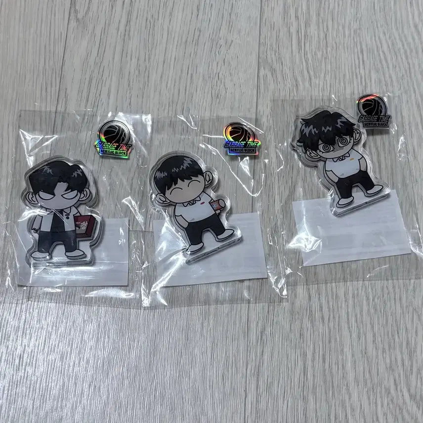 [BUNJANG] Garbage Time Popup Acrylic Block Set (Jeon Young-joong, Sung Joon-soo, Choi Jong-soo) / 가비지타임 팝업 아크릴블록 전영중 성준수 최종수 일괄