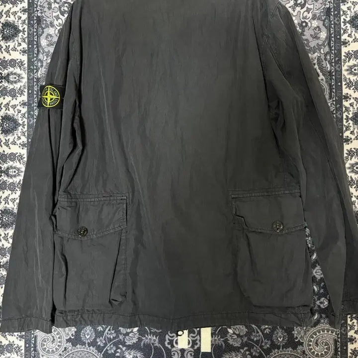 [SOLD OUT] [S] 스톤아일랜드 18ss 올드이펙트 오버셔츠 블랙