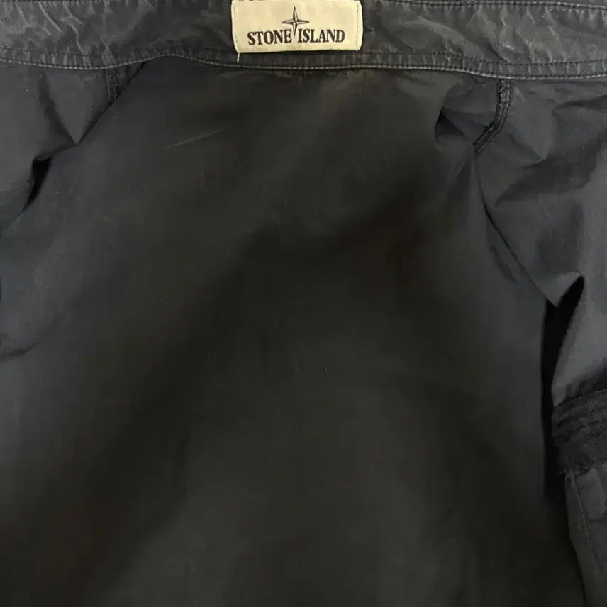 [SOLD OUT] [S] 스톤아일랜드 18ss 올드이펙트 오버셔츠 블랙