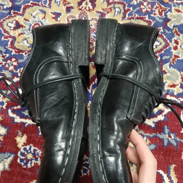 [BUNJANG] Scomber Grix Black Horse Leather Derby Shoes / (255 / 실측 270~275) 스컴버 그릭스 블랙 홀스레더 말가죽더비