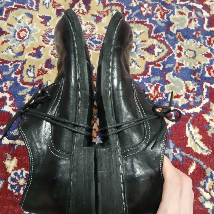 [BUNJANG] Scomber Grix Black Horse Leather Derby Shoes / (255 / 실측 270~275) 스컴버 그릭스 블랙 홀스레더 말가죽더비