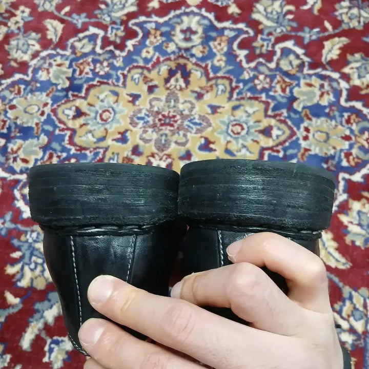[BUNJANG] Scomber Grix Black Horse Leather Derby Shoes / (255 / 실측 270~275) 스컴버 그릭스 블랙 홀스레더 말가죽더비
