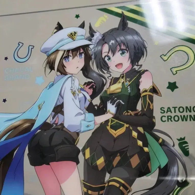 [BUNJANG] Uma Musume Satono Crown &amp; Chevalier Grand Acrylic Stand / 우마무스메 사토노크라운 &amp; 슈발그랑 아크릴 스탠드