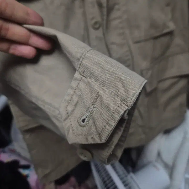[SOLD OUT] 무신사 스탠다드 베이지 퍼티그 자켓 M95
