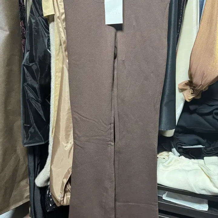 [BUNJANG] Zara Bootcut Cotton Pants - Brown (Size S) / 자라 부츠컷 팬츠 S (새상품)