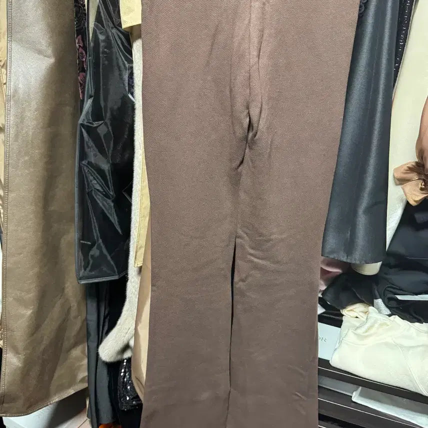 [BUNJANG] Zara Bootcut Cotton Pants - Brown (Size S) / 자라 부츠컷 팬츠 S (새상품)
