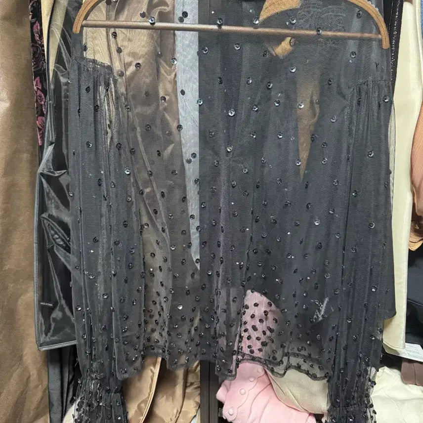[BUNJANG] Topshop See-Through Blouse Black (New) / 탑샵 시스루 블라우스 36 (새상품)