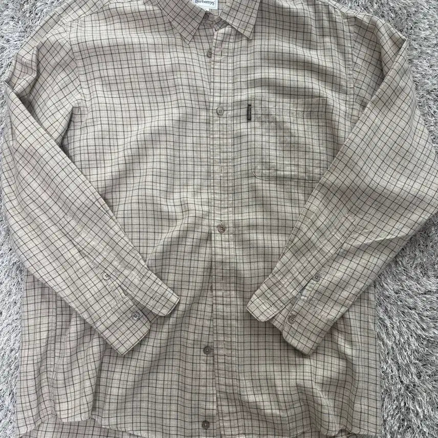 [SOLD OUT] 일제 버버리 체크셔츠 사이즈 105