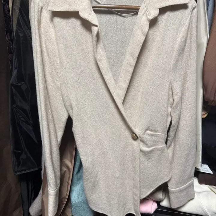 [BUNJANG] ZARA Wrap Shirt - Ivory (Size S) / 자라 랩셔츠 S