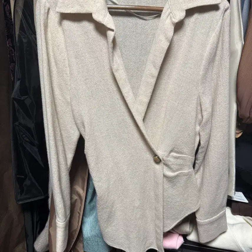 [BUNJANG] ZARA Wrap Shirt - Ivory (Size S) / 자라 랩셔츠 S