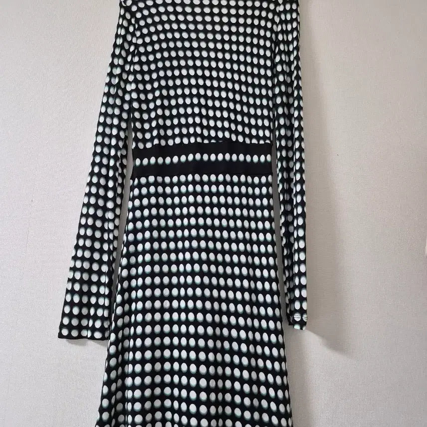 [BUNJANG] Custo Barcelona Black Polka Dot Long Dress / [쿠스토바로셀로나]블랙 도트 롱 원피스