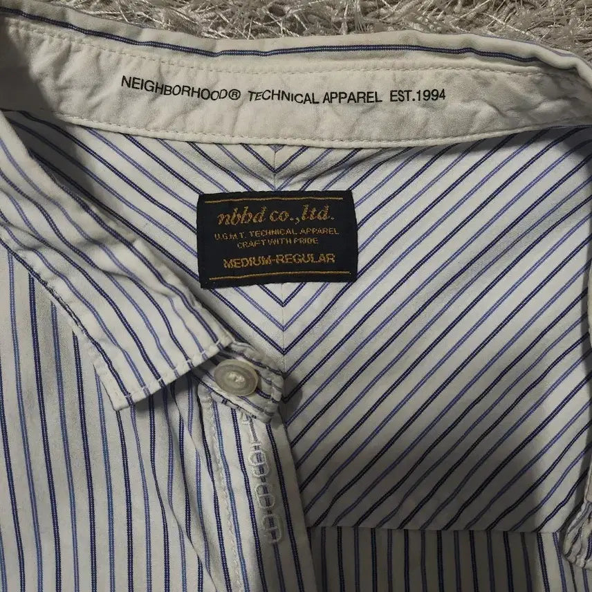 [BUNJANG] Neighborhood Stripe Shirt / 네이버후드 스트라이프 셔츠