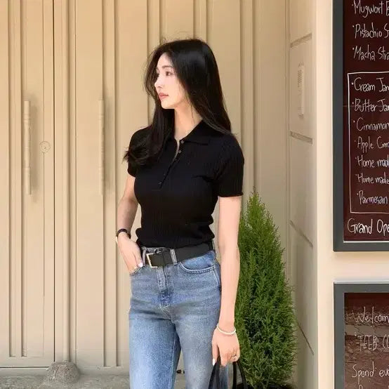 [BUNJANG] Lapla Ivy Short-Sleeve Knit (Ecru) / 새상품) 라플라 lapla 아이비 니트 ivy(5/6 프리오더 배송)