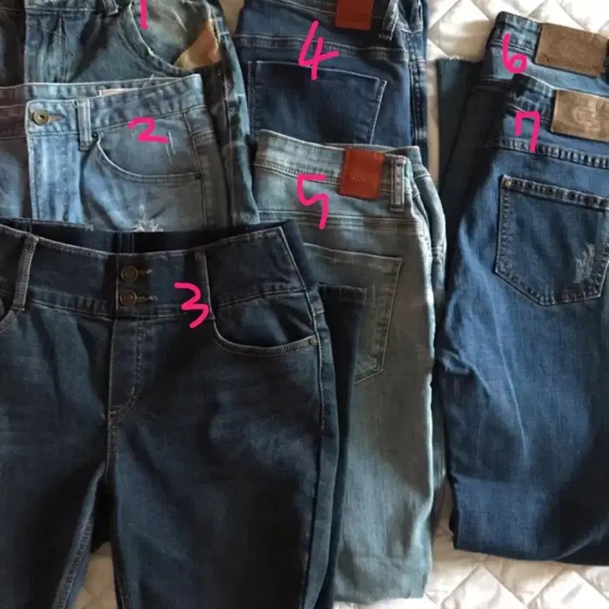 [BUNJANG] Bundle Set Vintage Y2K Denim Jeans / [옷장정리] 브랜드 빈티지 y2k 데님 청바지 일괄 처분