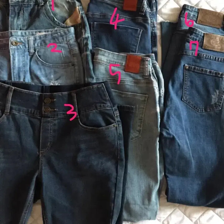 [BUNJANG] Bundle Set Vintage Y2K Denim Jeans / [옷장정리] 브랜드 빈티지 y2k 데님 청바지 일괄 처분