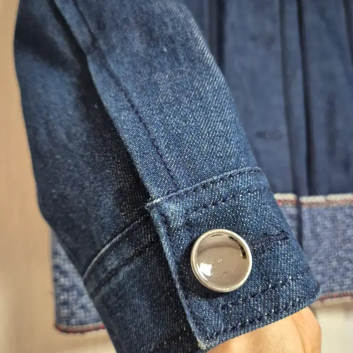 [BUNJANG] Benetton Tweed Denim Jacket / 베네통 트위드 데님 자켓 42