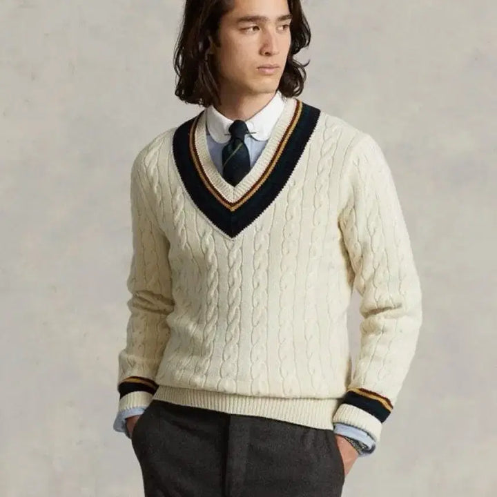 [BUNJANG] Polo Ralph Lauren Iconic Cricket Knit Sweater / 폴로랄프로렌/ 아이코닉 크리켓 니트 스웨터/ M