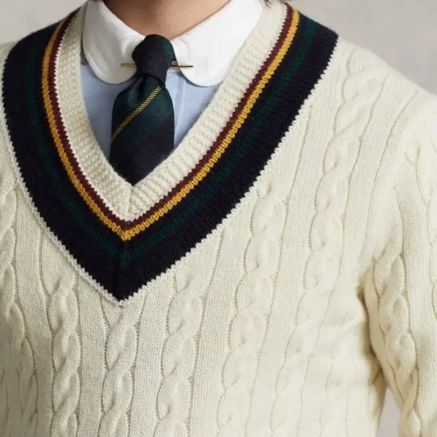 [BUNJANG] Polo Ralph Lauren Iconic Cricket Knit Sweater / 폴로랄프로렌/ 아이코닉 크리켓 니트 스웨터/ M
