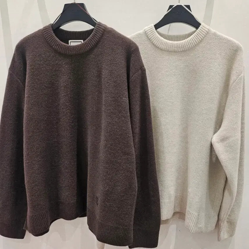 [BUNJANG] Wooyoungmi 25FW Light Grey Knit Size 50 / 우영미 25fw니트 라이트그레이 50