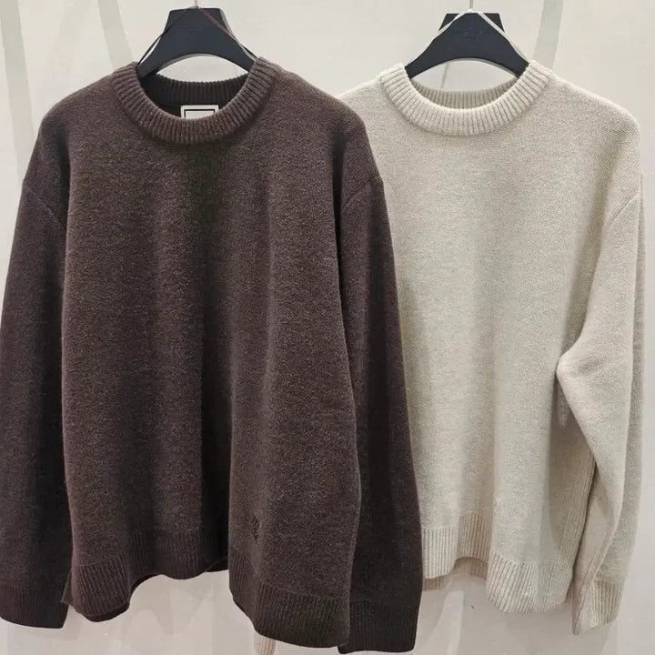 [BUNJANG] Wooyoungmi 25FW Light Grey Knit Size 50 / 우영미 25fw니트 라이트그레이 50