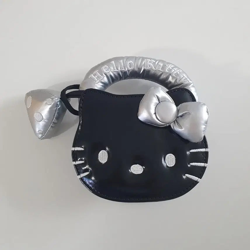 [BUNJANG] Hello Kitty Mini Tote Bag &amp; Crossbody Bag (Black) / 키티 미니 토트백 &amp; 크로스백 (블랙)